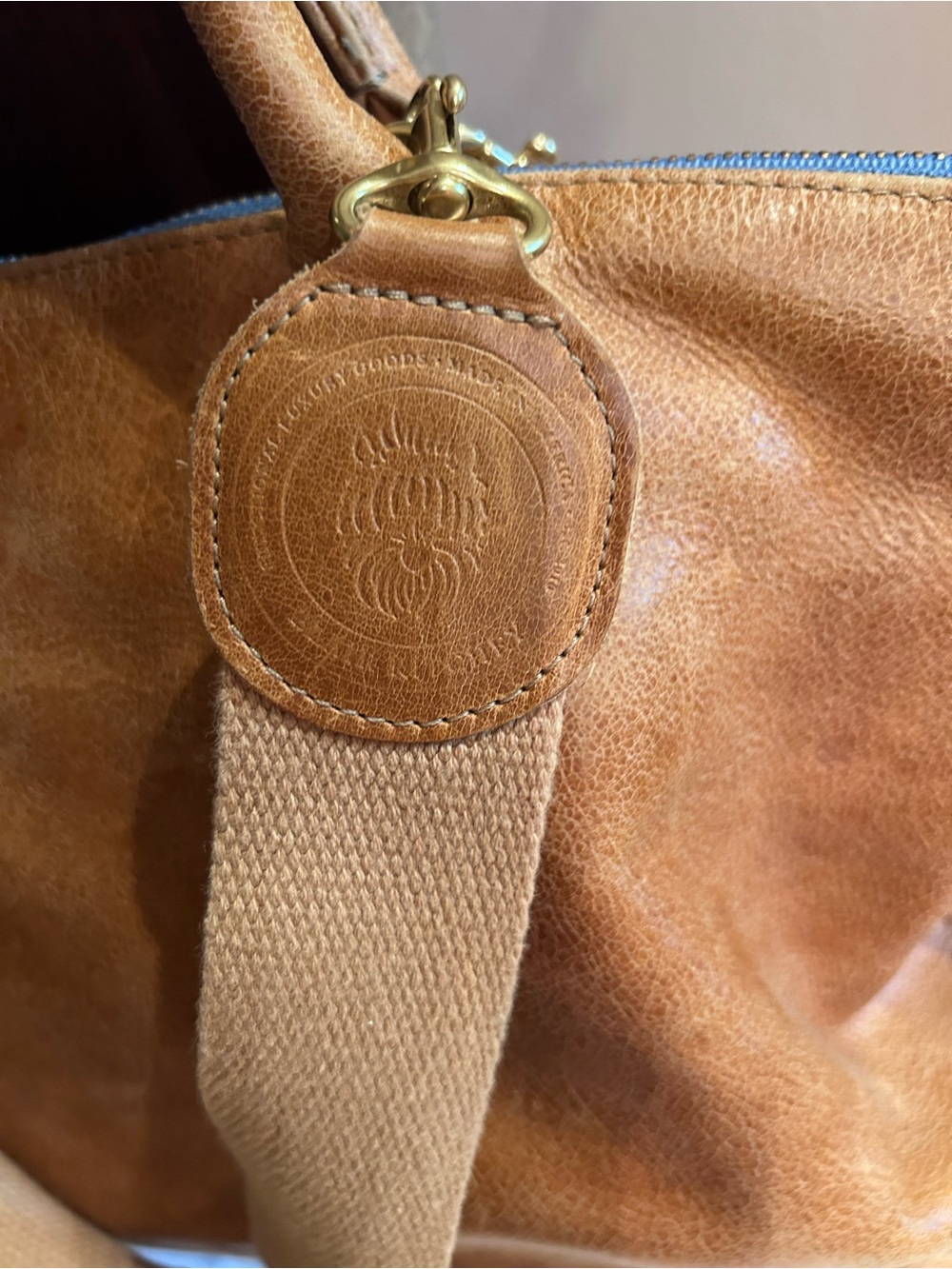 Blair Ritchey Genuine Leather Bag, Mini Hugh in HONEY - Picture 9 of 15